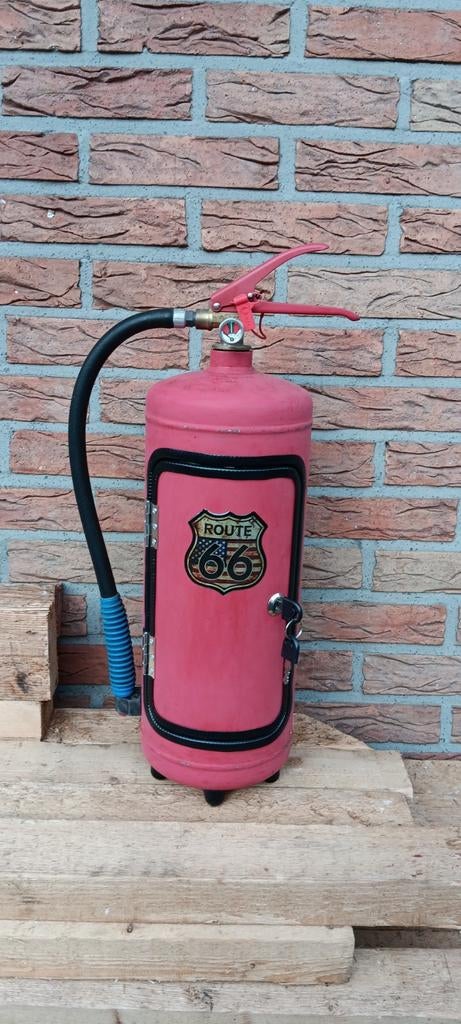 Brandblusser minibar Route 66., Vintage, Nieuw, Ophalen of Verzenden, Metaal