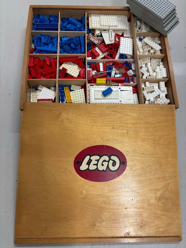 AFHAAL Vintage LEGO in houten kist - Grote collectie, Ophalen, Gebruikt, Losse stenen, Lego