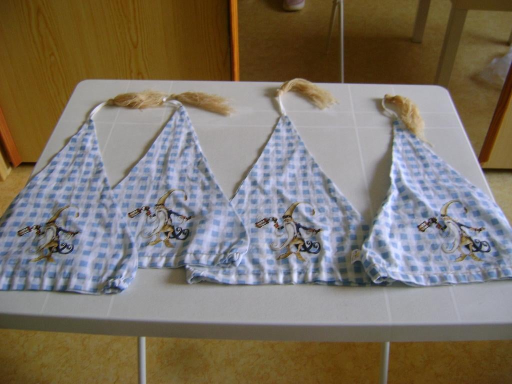 4 nieuwe efteling klaas vaak slaapmutsen 1maat met kwast, Ophalen of Verzenden, Nieuw, Kleding