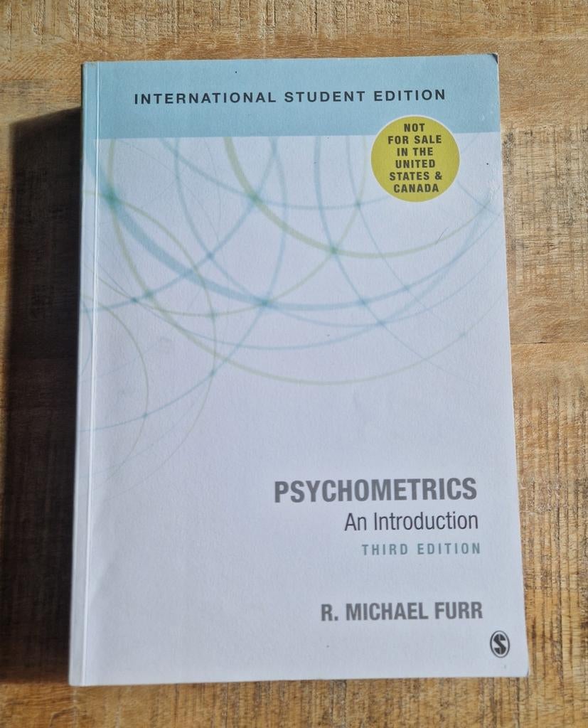 Psychometrics: An Introduction - R. Michael Furr (3e editie), Boeken, R. Michael Furr, Ophalen of Verzenden, Gamma, WO