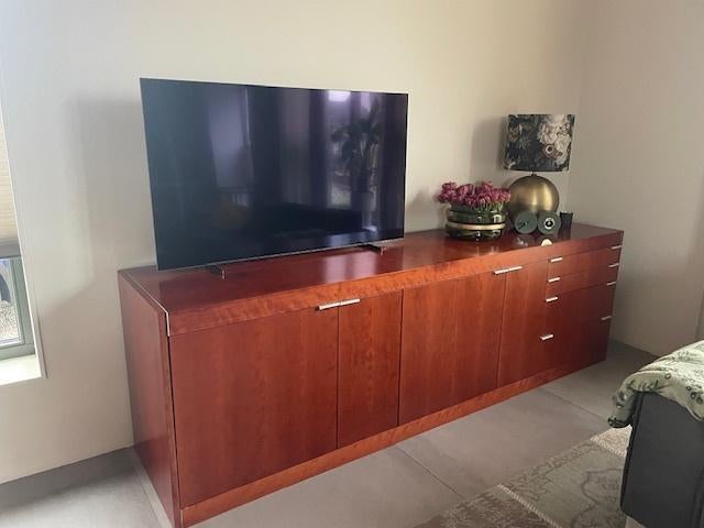 Kersenhouten Pastoekast L-serie erg mooi, Ophalen, Gebruikt, Met deur(en), 200 cm of meer