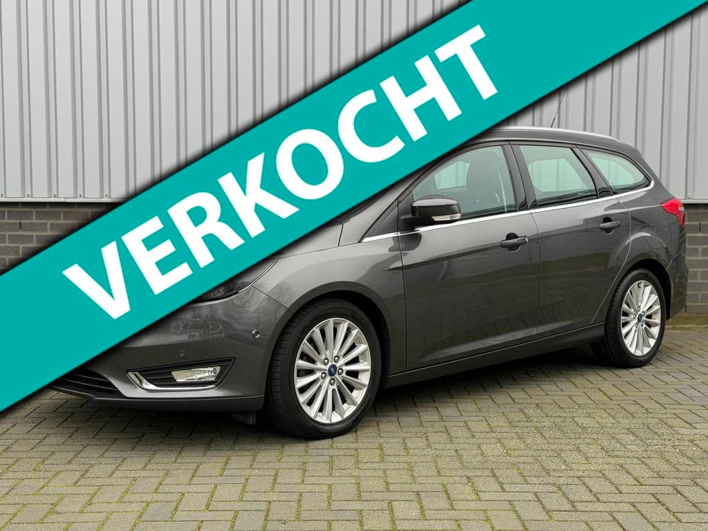 Ford Focus Wagon 1.0 EcoBoost |Navi|Airco|CruiseCtrl|PDC|Blu, Gebruikt, Euro 6, Origineel Nederlands, Handgeschakeld