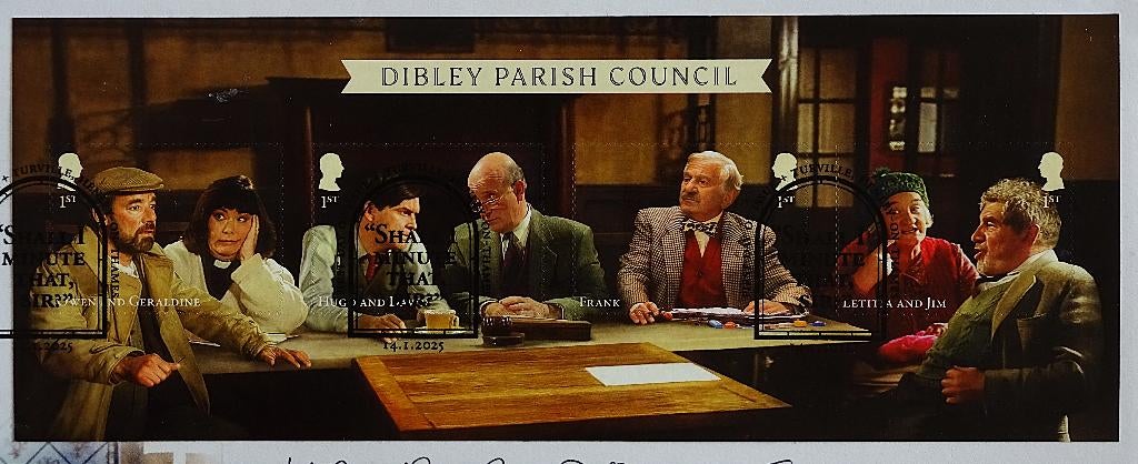 UK / Engeland 2025 The Vicar of Dibley Blok, Verzenden, Gestempeld