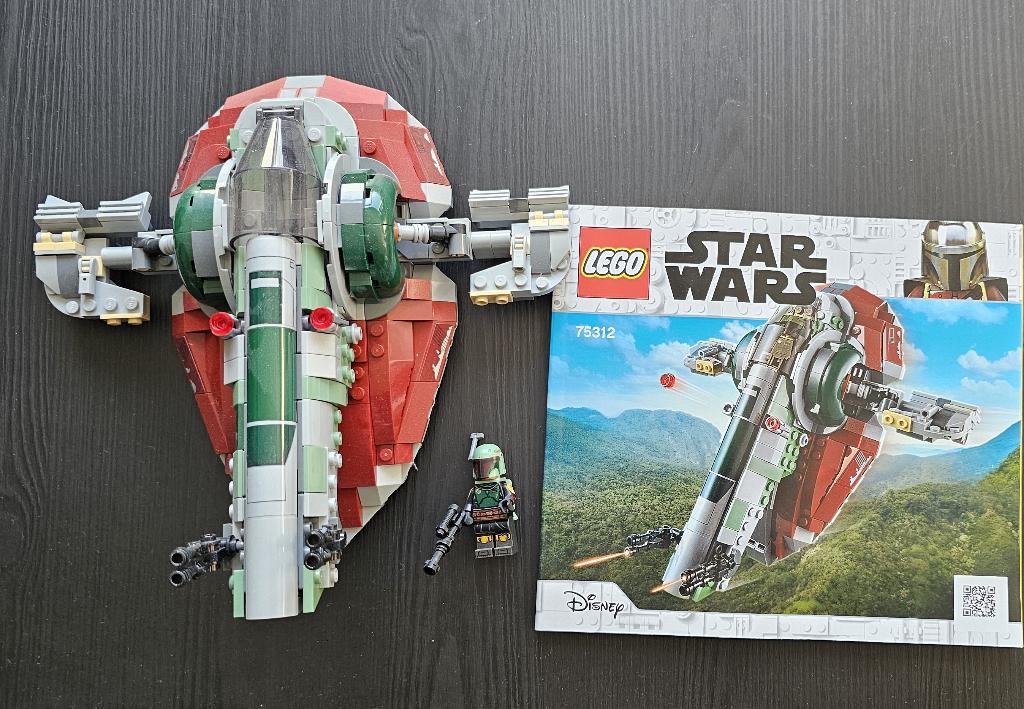 75312 Lego Star Wars Boba Fett's Starship Slave 1, Ophalen of Verzenden, Zo goed als nieuw, Complete set, Lego