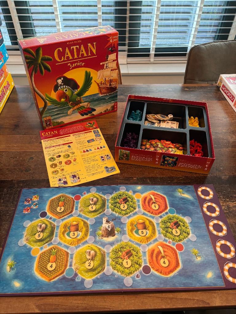 Catan Junior bordspel, Hobby en Vrije tijd, Gezelschapsspellen | Bordspellen, Ophalen, Zo goed als nieuw, 999 Games