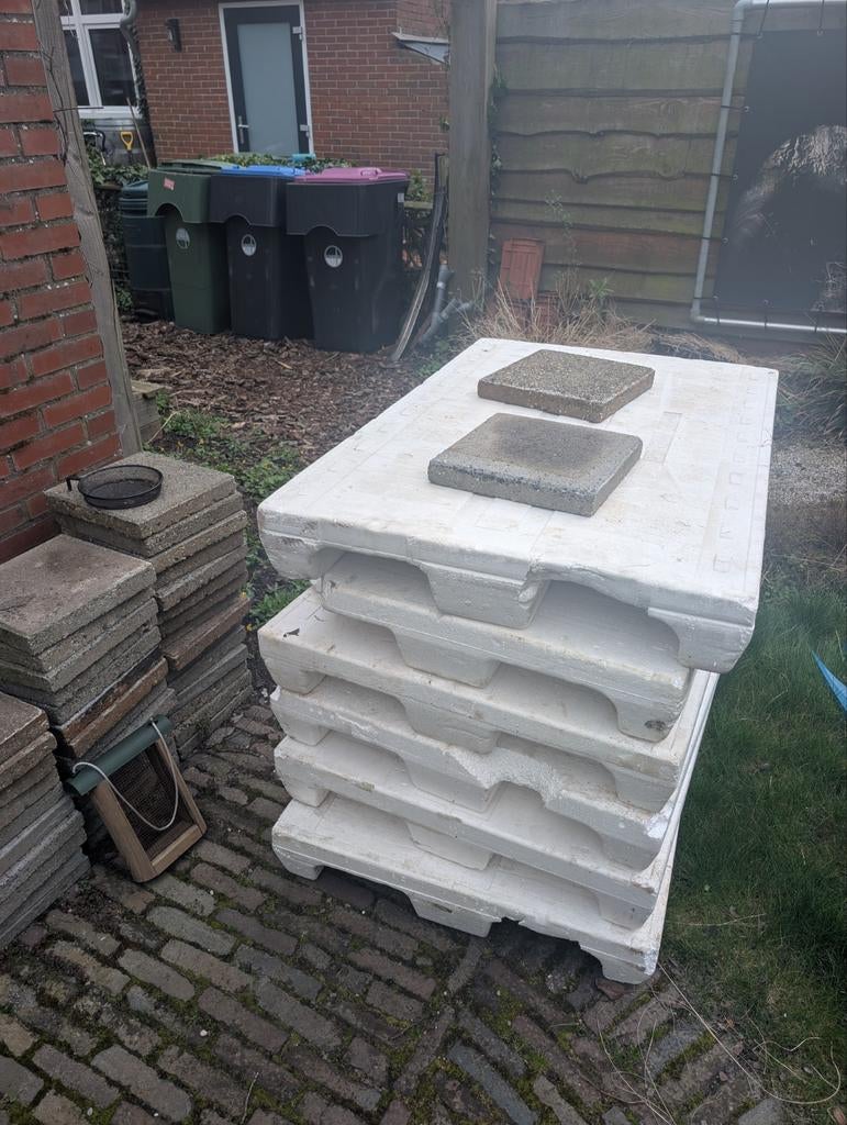 Gratis - piepschuim / eps pallets, Ophalen, Piepschuim (Tempex), Minder dan 4 cm, 15 m² of meer