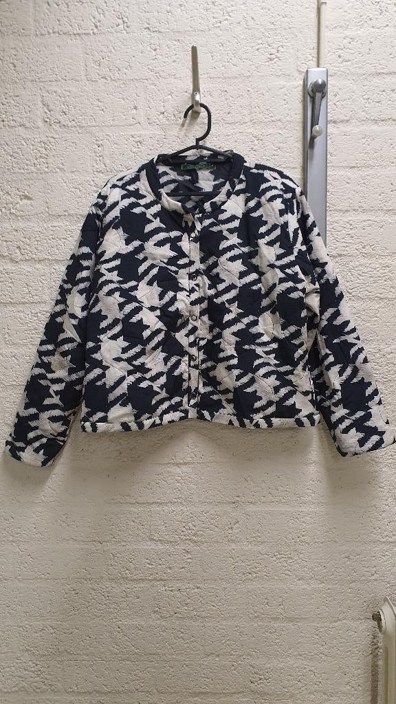 Lizzy & Coco jas zwart wit XL stijlvolle look, Ophalen of Verzenden, Zo goed als nieuw, Maat 46/48 (XL) of groter, Zwart