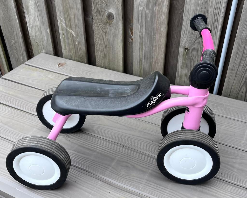 Pukylino fietsje rose, Ophalen, Zo goed als nieuw, Minder dan 16 inch, Zijwieltjes