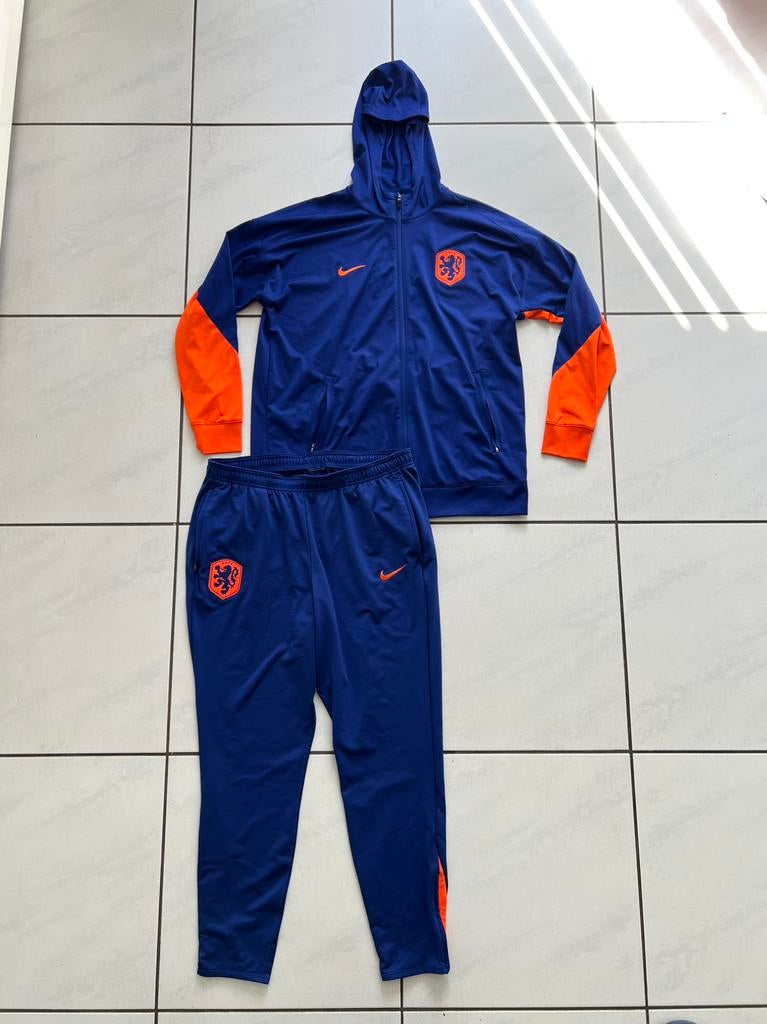 Nederlands elftal Nike trainingspak 24/26 Maat XL, Blauw, Maat 56/58 (XL), Ophalen of Verzenden, Zo goed als nieuw