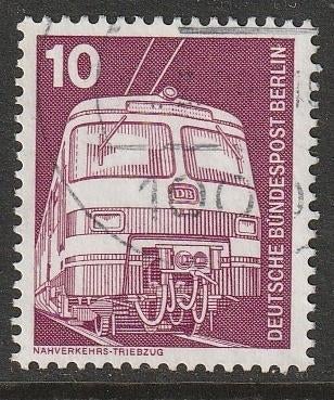 Berlijn 1975 495 Locomotief 10p, Gest, Postzegels en Munten, Postzegels | Europa | Duitsland, Ophalen of Verzenden, Overige periodes