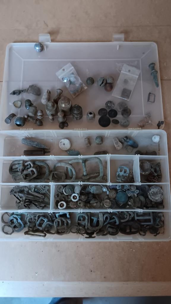 Verzameling van diverse bodemvondsten, Ophalen, Gebruikt