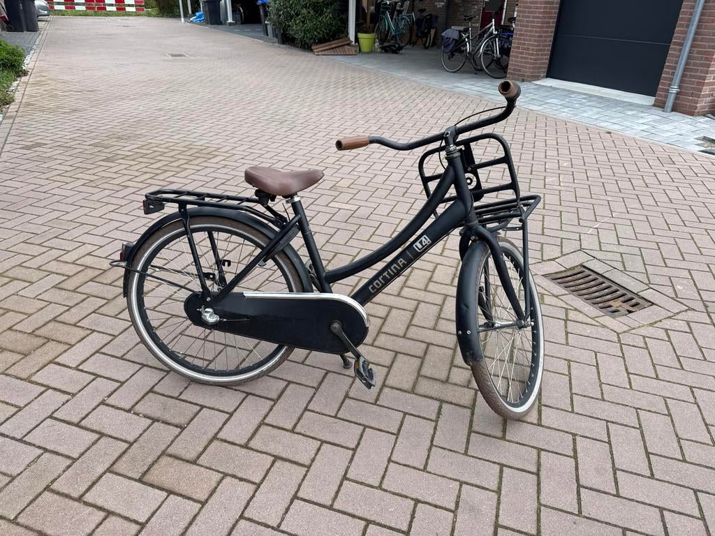 Cortina U4 Transportfiets 24 inch - Zwart, Fietsen en Brommers, Fietsen | Dames | Damesfietsen, Ophalen, Gebruikt, Overige merken