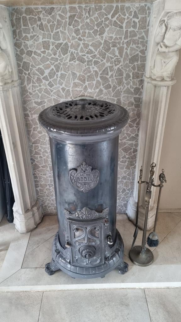 Godin Hout / kolenkachel - Vrijstaand, Ophalen, Gebruikt, Vrijstaand, Hout