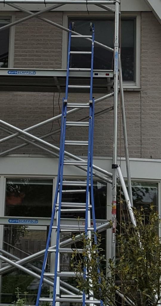 Professionele Ladder 2x14., Ophalen, Gebruikt, Ladder, 4 meter of meer