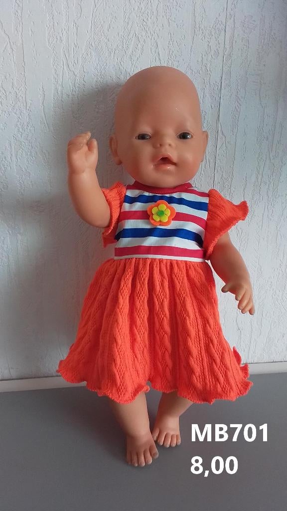 Poppenkleertjes baby born. Koningsdag. Opbrengst KiKa., Kinderen en Baby's, Ophalen, Nieuw, Babypop