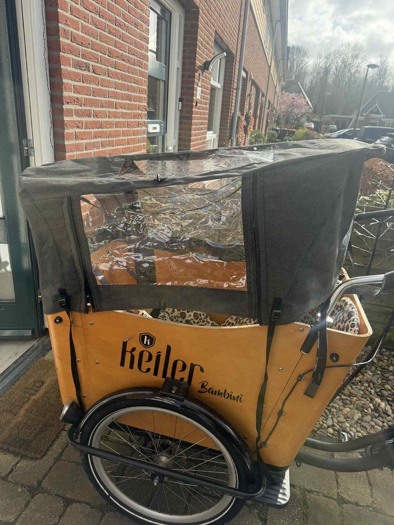 Huif voor bakfiets babboe, Gebruikt, Huif, 2 kinderen, Ophalen