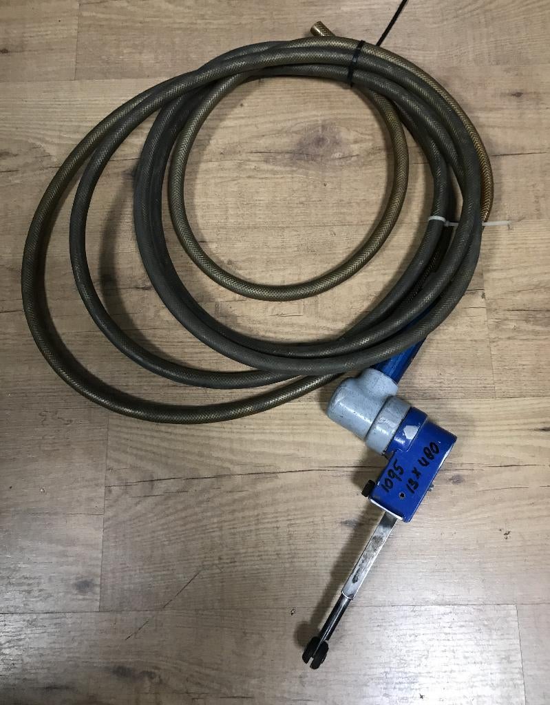 Pneumatische schuurbandmachine, bandmaat 13x480 mm, Ophalen of Verzenden, Gebruikt, Minder dan 600 watt, Bandschuurmachine