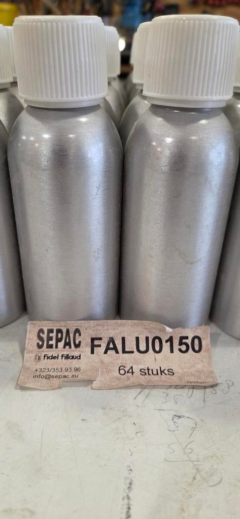 Aluminium flesjes 150ml met dop 36st, Ophalen of Verzenden, Nieuw