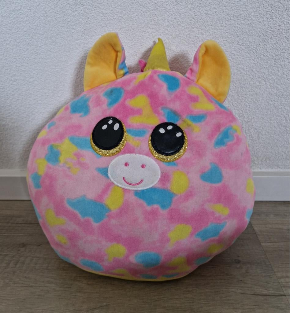 Ty fantasia eenhoorn knuffel squishmallow squish doo plush, Ophalen of Verzenden, Zo goed als nieuw, Overige typen