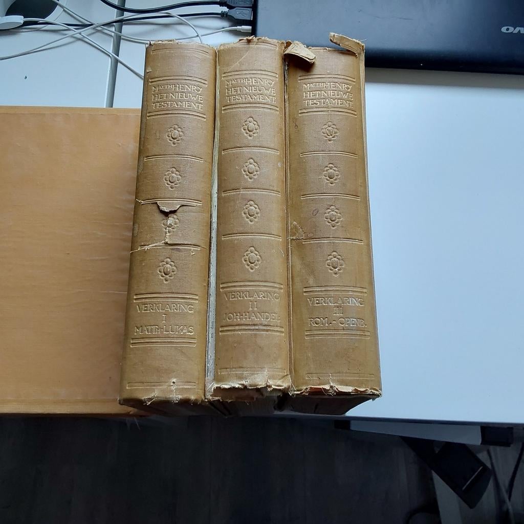Matthew Henry Verklaring Nieuwe Testament (1910) - 3 Delen, Ophalen of Verzenden, Gelezen, Matthew Henry, Christendom | Protestants