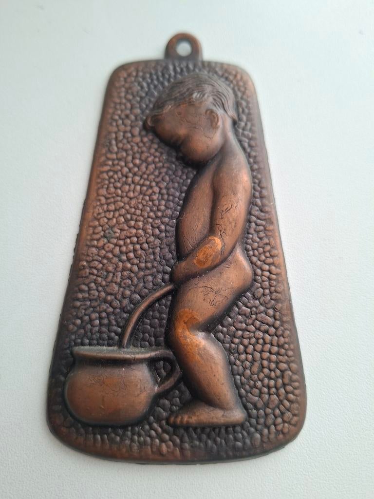 Vintage toilet bordje, Ophalen of Verzenden