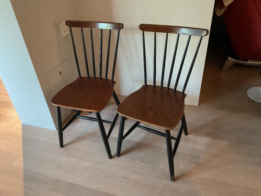 Spijlenstoel jaren 60 vintage Pastoe Tapiovaara, Huis en Inrichting, Stoelen, Ophalen, Gebruikt, Twee, Overige kleuren