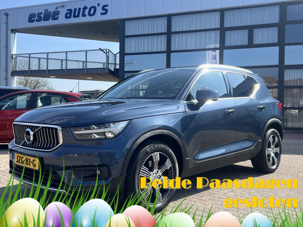 Volvo XC40 2.0 T4 190 pk Inscription Trekhaak Panoramadak Le, 15 km/l, 1969 cc, Blauw, Leder