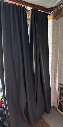 IKEA Verduisterende gordijnen (145x300cm) grijs x4, 100 tot 150 cm, 200 cm of meer, Ophalen of Verzenden, Zo goed als nieuw