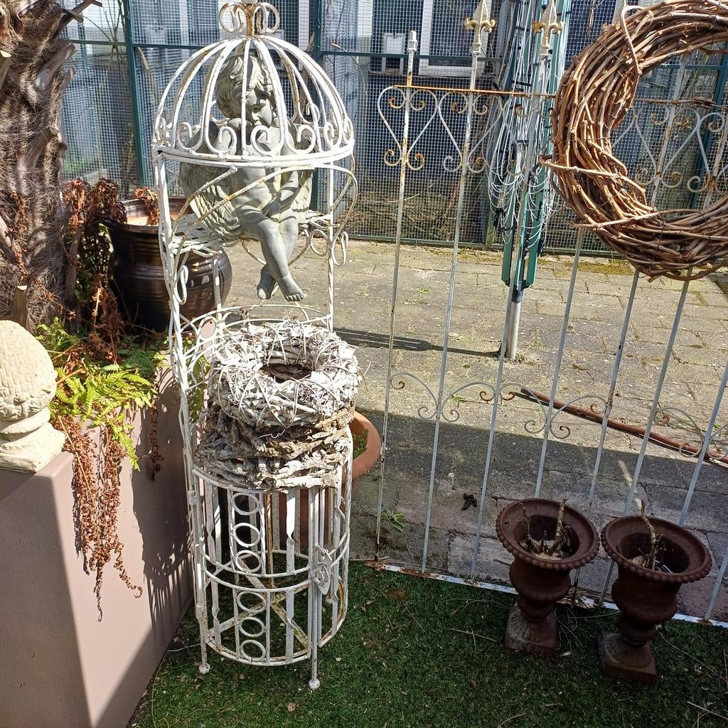 Brocant ijzeren wit etagere, Antiek en Kunst, Curiosa en Brocante, Ophalen