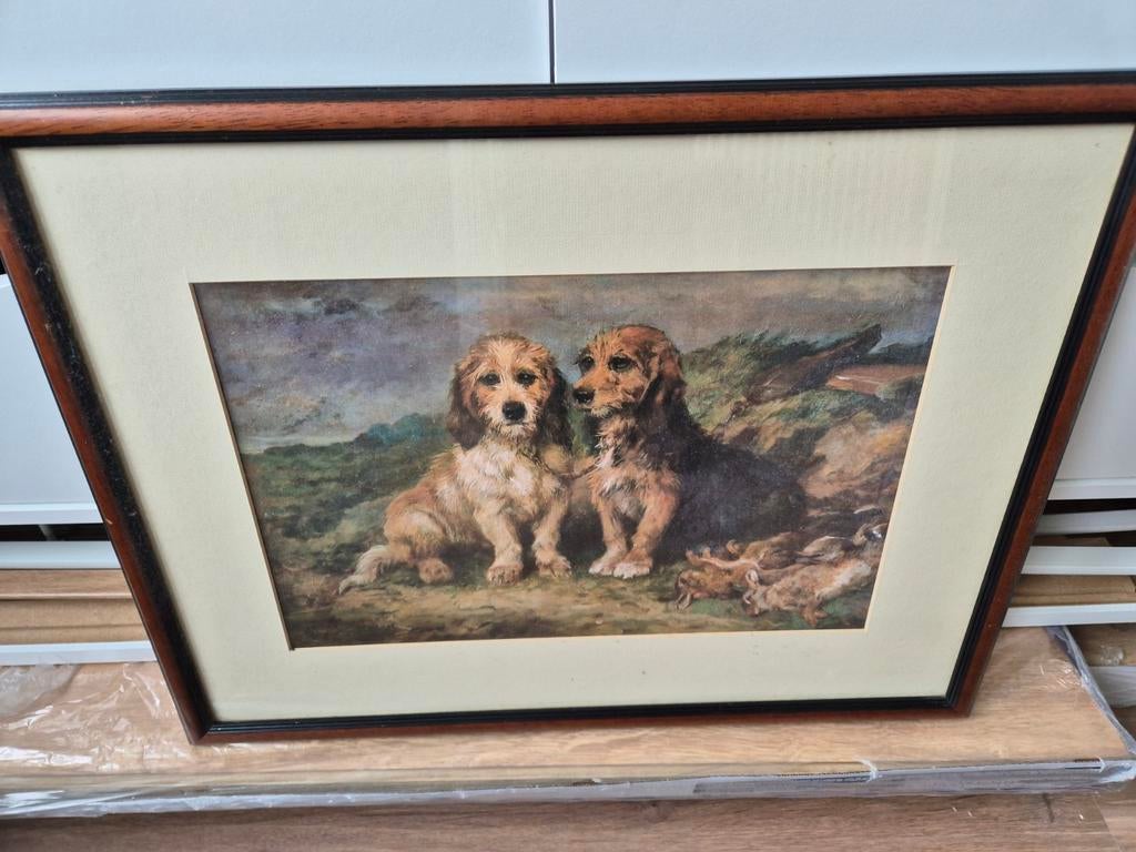 Schilderij met honden en jachtbuit, Ophalen