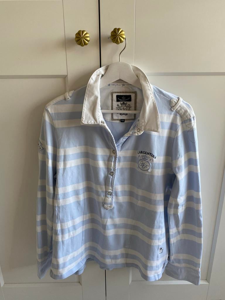 L'Argentina gestreepte trui xxxl, Ophalen of Verzenden, Zo goed als nieuw, Maat 46/48 (XL) of groter, Blauw