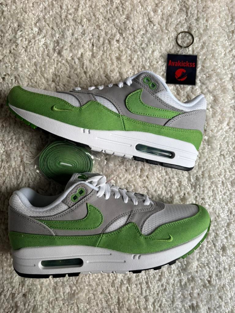 Nike Air Max 1 Patta 20th anniversary Chlorophyll maat 42, Kleding | Heren, Schoenen, Overige kleuren, Nieuw, Ophalen of Verzenden