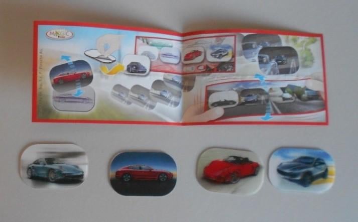 Kindersurprise Ferrero : Set Auto-beweegplaatjes = DC051, Ophalen of Verzenden, Zo goed als nieuw, Overige typen