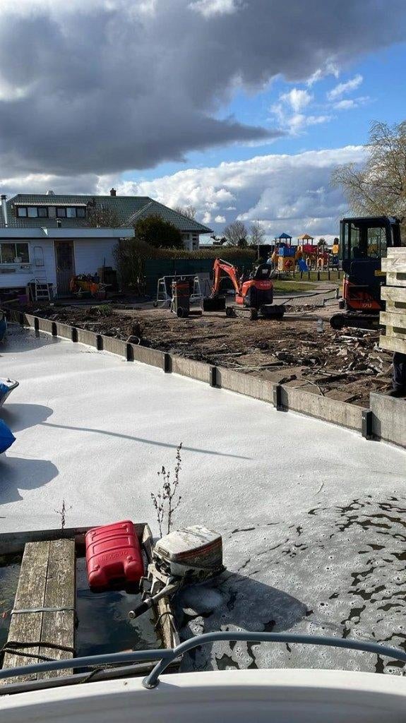 Kunststof steenschotten 125x120 beschoeiing keerwand inc btw, Ophalen of Verzenden, Gebruikt, Minder dan 180 cm, Overige typen