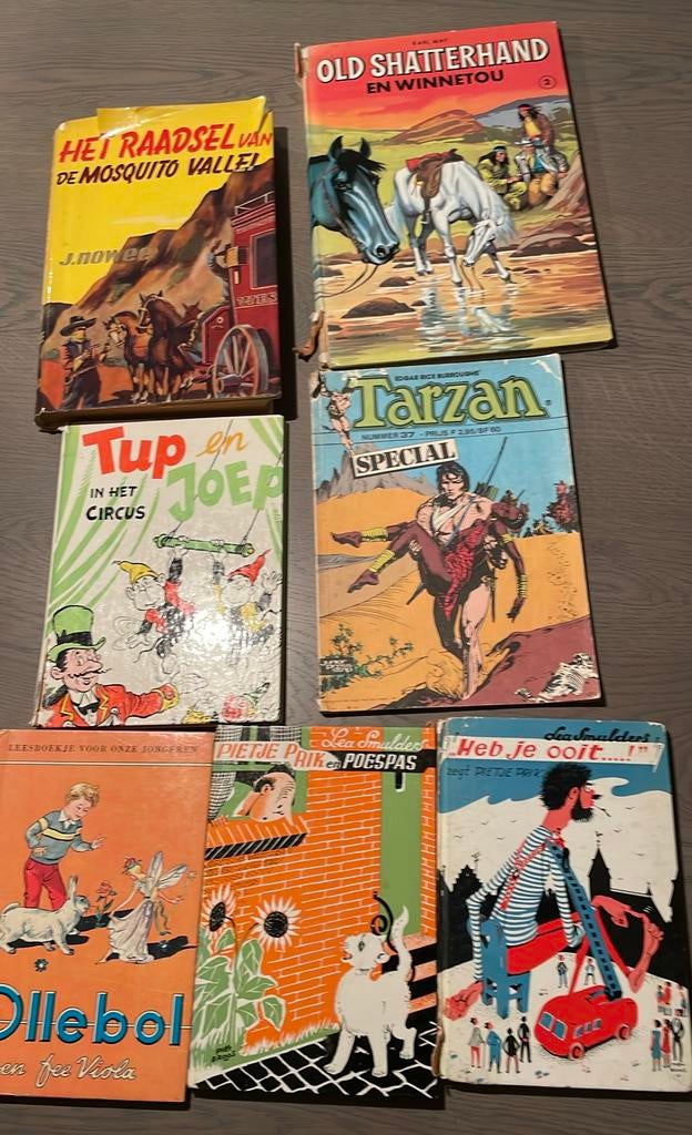7 Vintage Boekjes: Het Raadsel van de Mosquito Valley e.a., Meerdere stripboeken, Ophalen of Verzenden, Gelezen