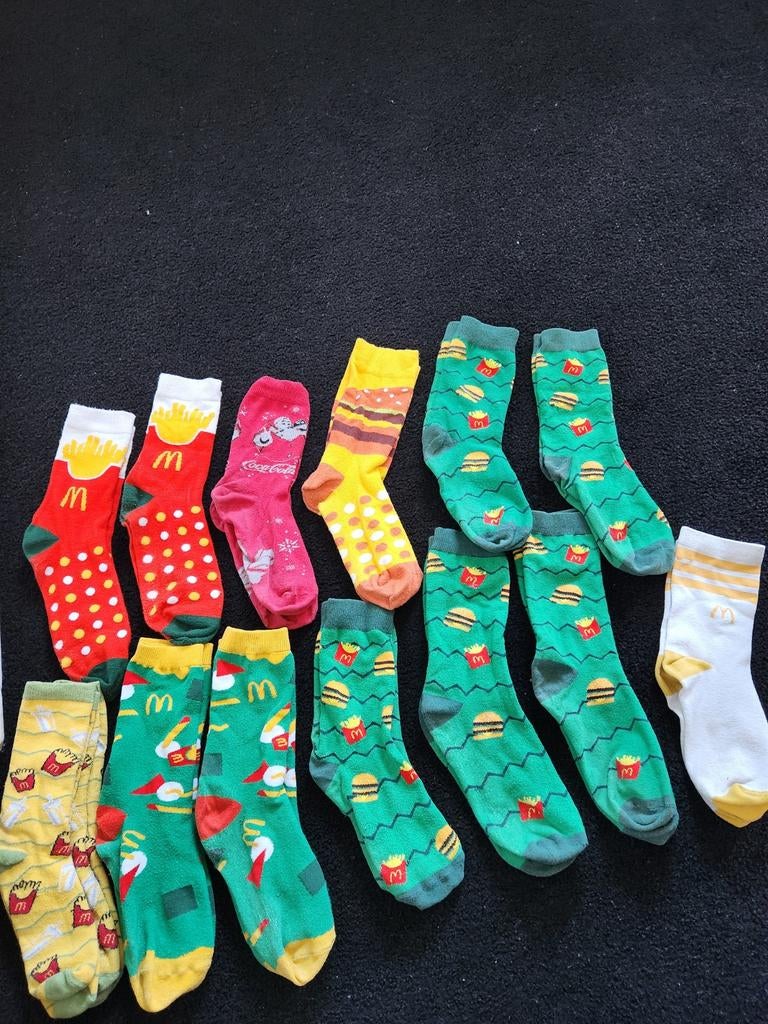 sokken met McDonald's en Coca-Cola, Ophalen of Verzenden, Gebruikt, Jongen of Meisje, Sokken