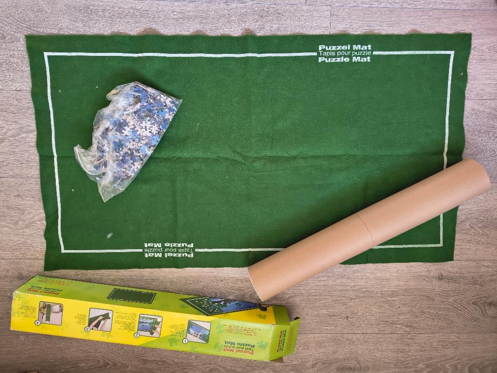 Puzzelmat met gratis puzzel, Ophalen, 500 t/m 1500 stukjes, Gebruikt, Legpuzzel