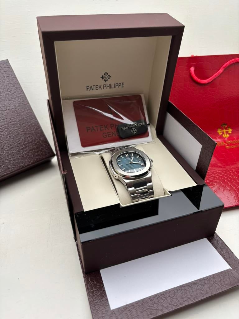 Patek Philippe Nautilus | 40MM Mechanisch️| ZGAN, Ophalen of Verzenden, Zo goed als nieuw, Staal, Overige merken