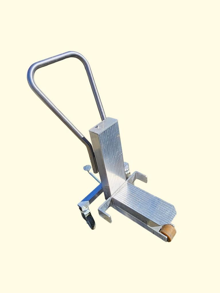 Verrijdbare aluminium steekwagen / meubelroller, Doe-het-zelf en Verbouw, Transportwagens, Gebruikt, Ophalen