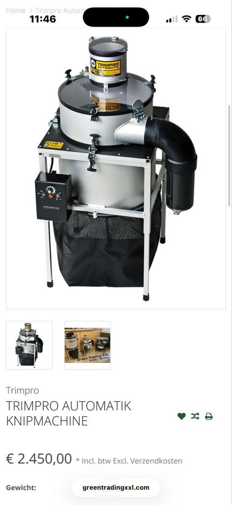 Knipmachine Trimpro Automatik wiet, Ophalen of Verzenden