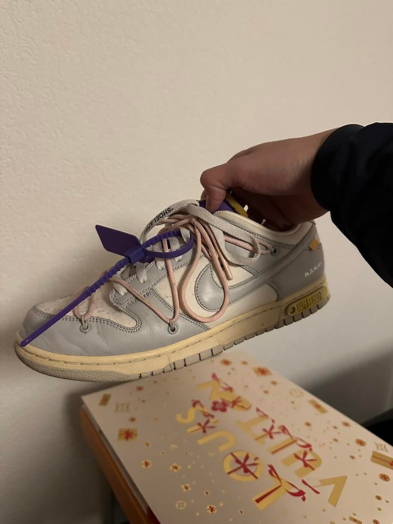 Nike dunk off white lot 24, Kleding | Heren, Schoenen, Zo goed als nieuw, Sneakers of Gympen, Wit, Ophalen of Verzenden