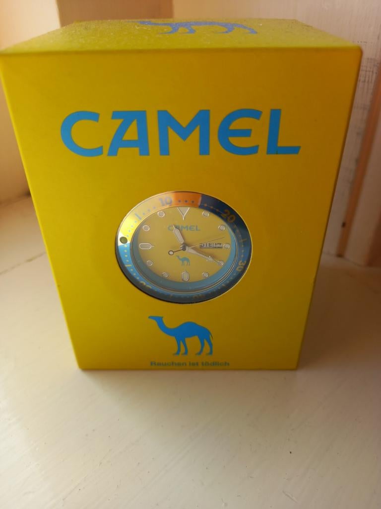 Heren horloge camel verzamelings item, Ophalen of Verzenden, Nieuw, Leer, Overige merken
