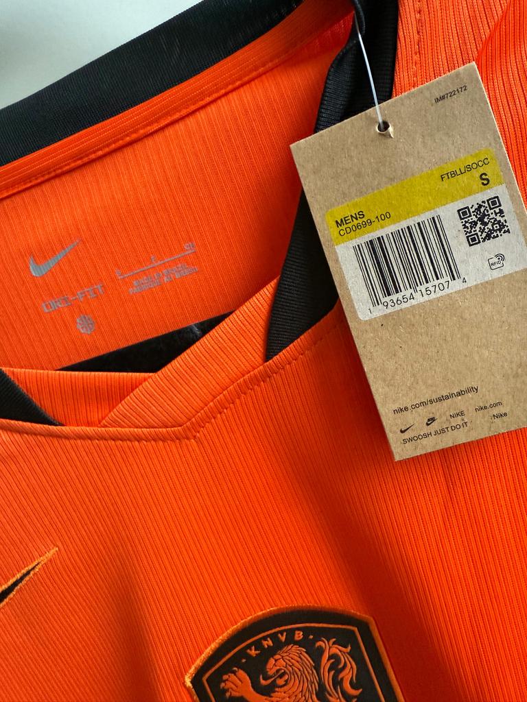 Nieuw Nike Oranje KNVB Thuisshirt Maat S, Maat S, Ophalen of Verzenden, Nieuw, Shirt