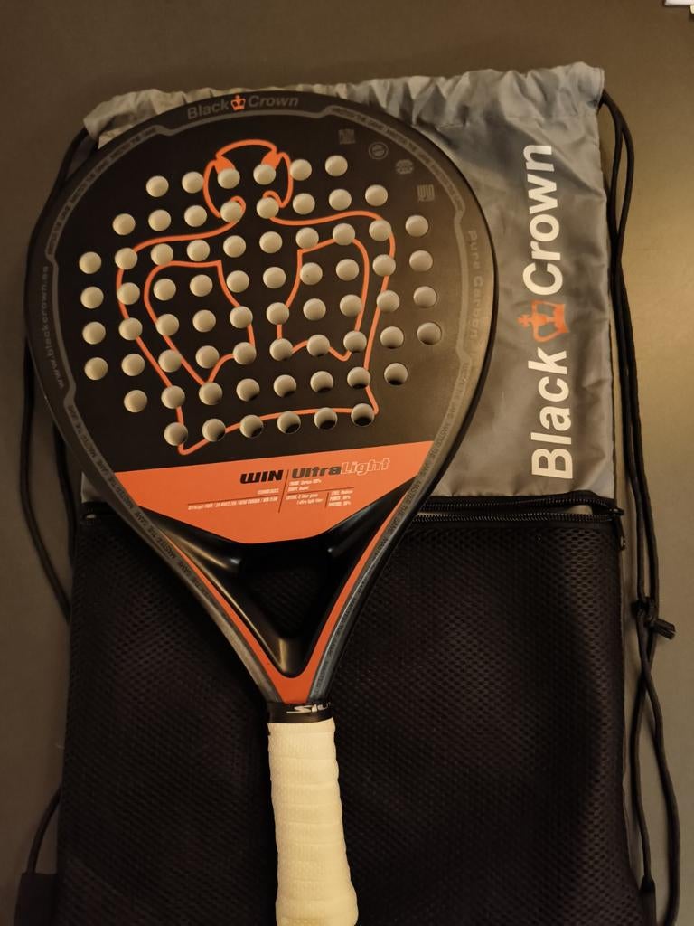 Black Crown Win Ultralight Padel Racket, Sport en Fitness, Padel, Ophalen of Verzenden, Zo goed als nieuw