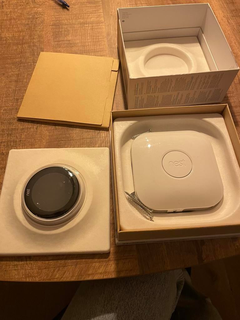 Next learning thermostaat white compleet!, Ophalen of Verzenden, Zo goed als nieuw