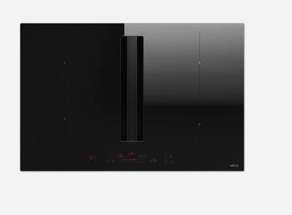 Elica luxe inductiekookplaat met afzuiging, Witgoed en Apparatuur, Kookplaten, Ophalen, Nieuw, 4 kookzones, Inbouw