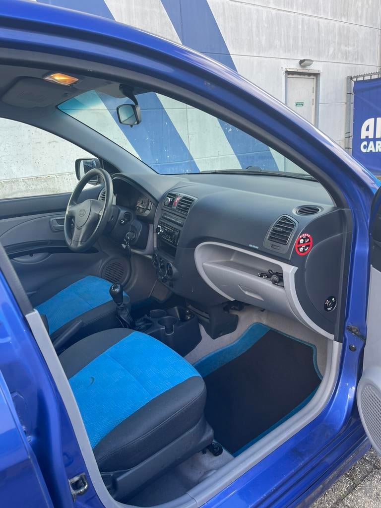Kia Picanto  2007 Blauw Nieuw Apk , Airco,, Auto's, Kia, Voorwielaandrijving, 836 kg, 4 cilinders, 61 pk