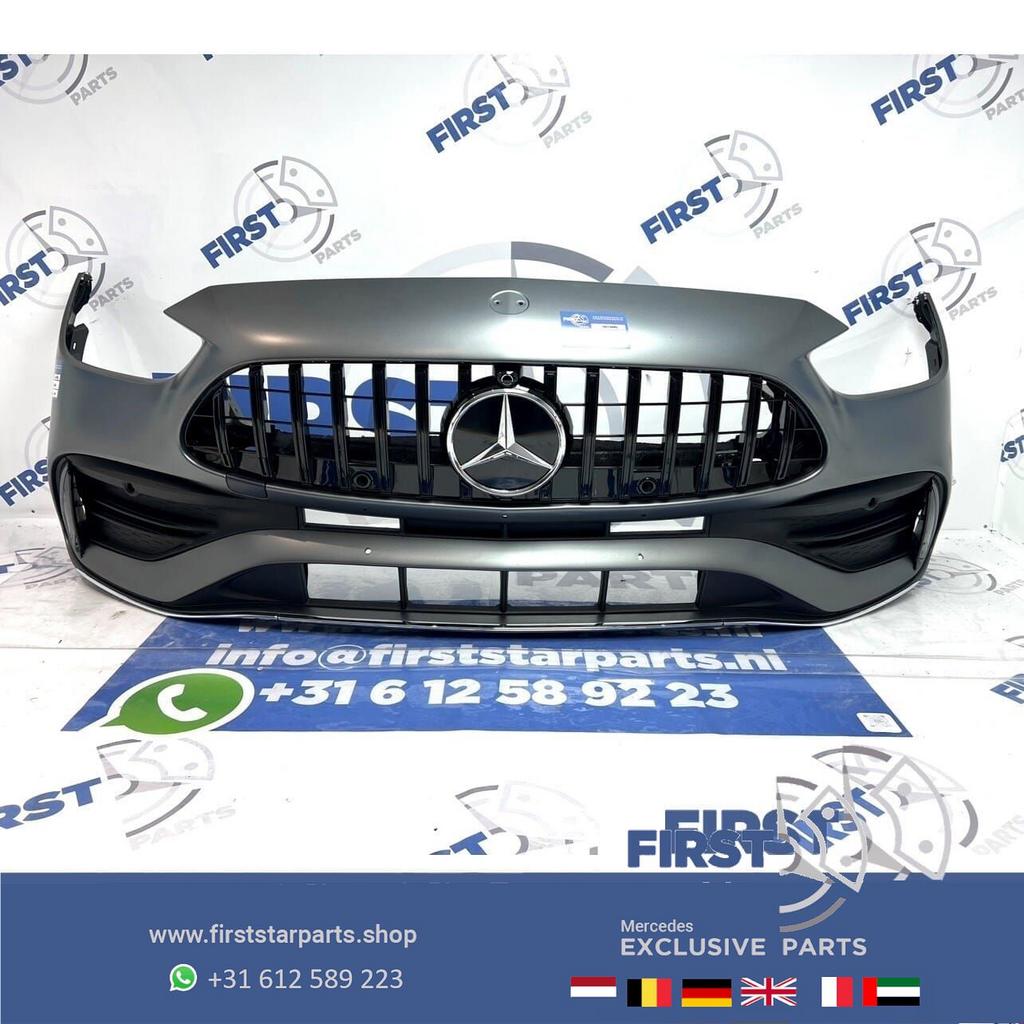 W206 AMG BUMPER C KLASSE A2068858401 C43 VOORBUMPER + PANAME, Gebruikt, -, Voor, Ophalen of Verzenden