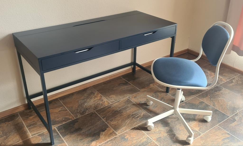 Set: bureau Alex en bureaustoel Orfjall van Ikea, Ophalen, Zo goed als nieuw, Bureau