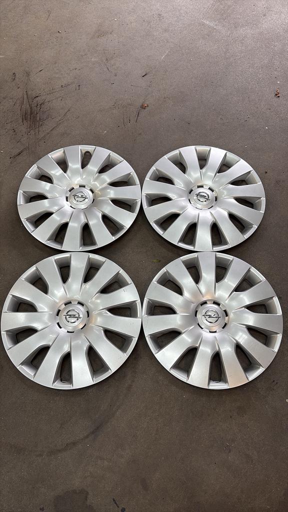 Set Opel Wieldoppen 4 stuks 16 inch, Auto diversen, Ophalen of Verzenden